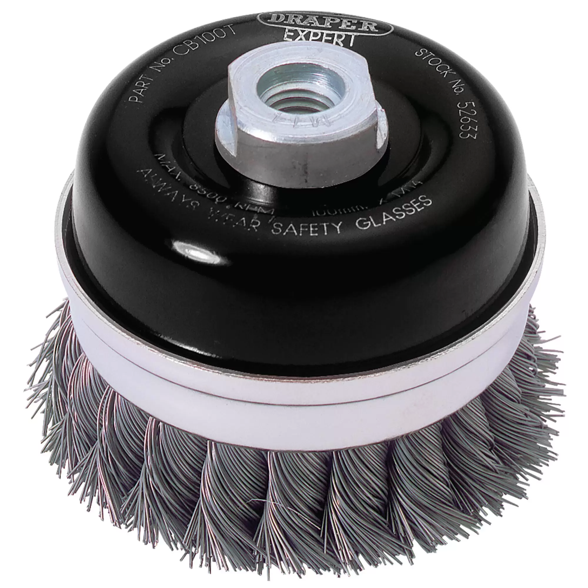 Draper 52633 Draper Expert Twist Knot Wire Cup Brush, 100mm, M14